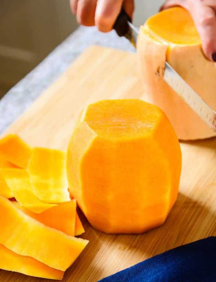 How to peel a Butternut-Squash, Quick and Easy!