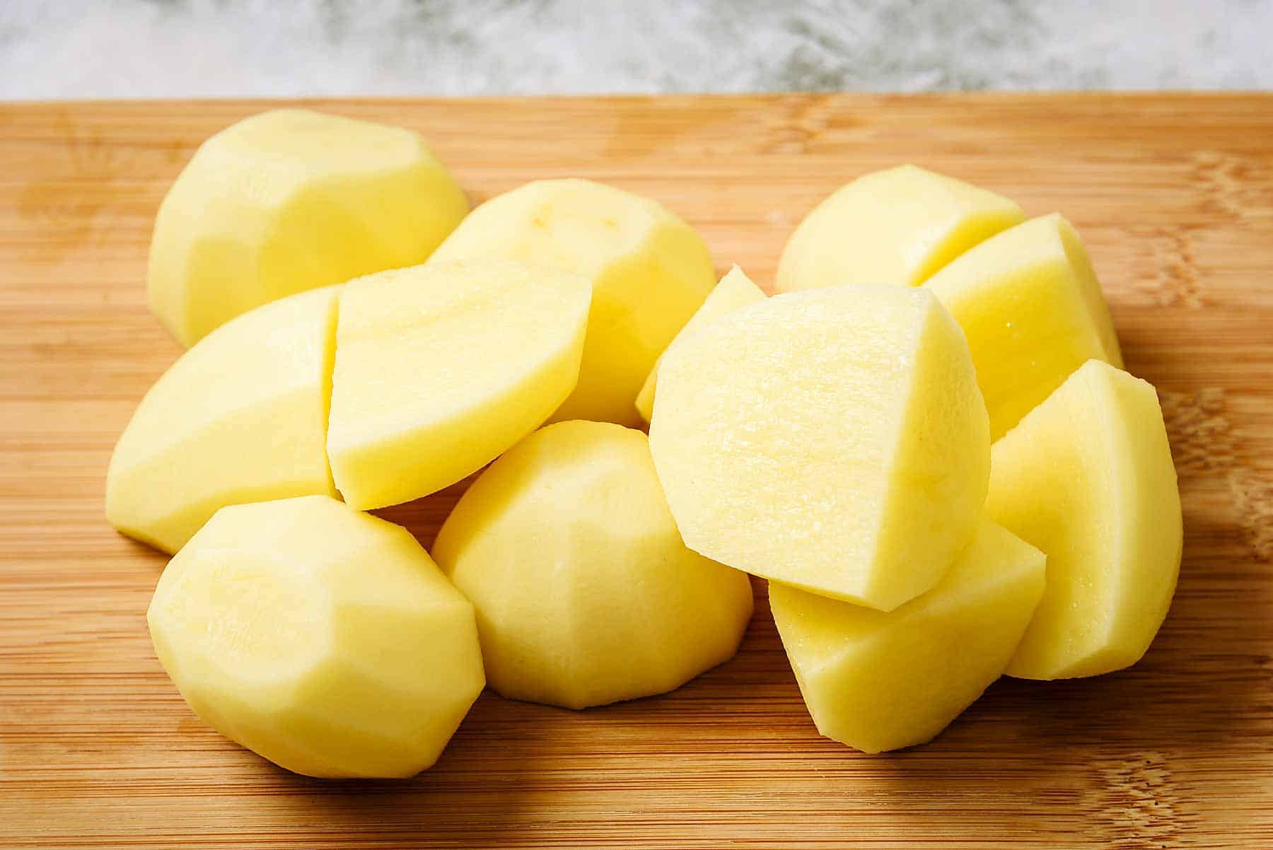 Potatoes, peeled and cut