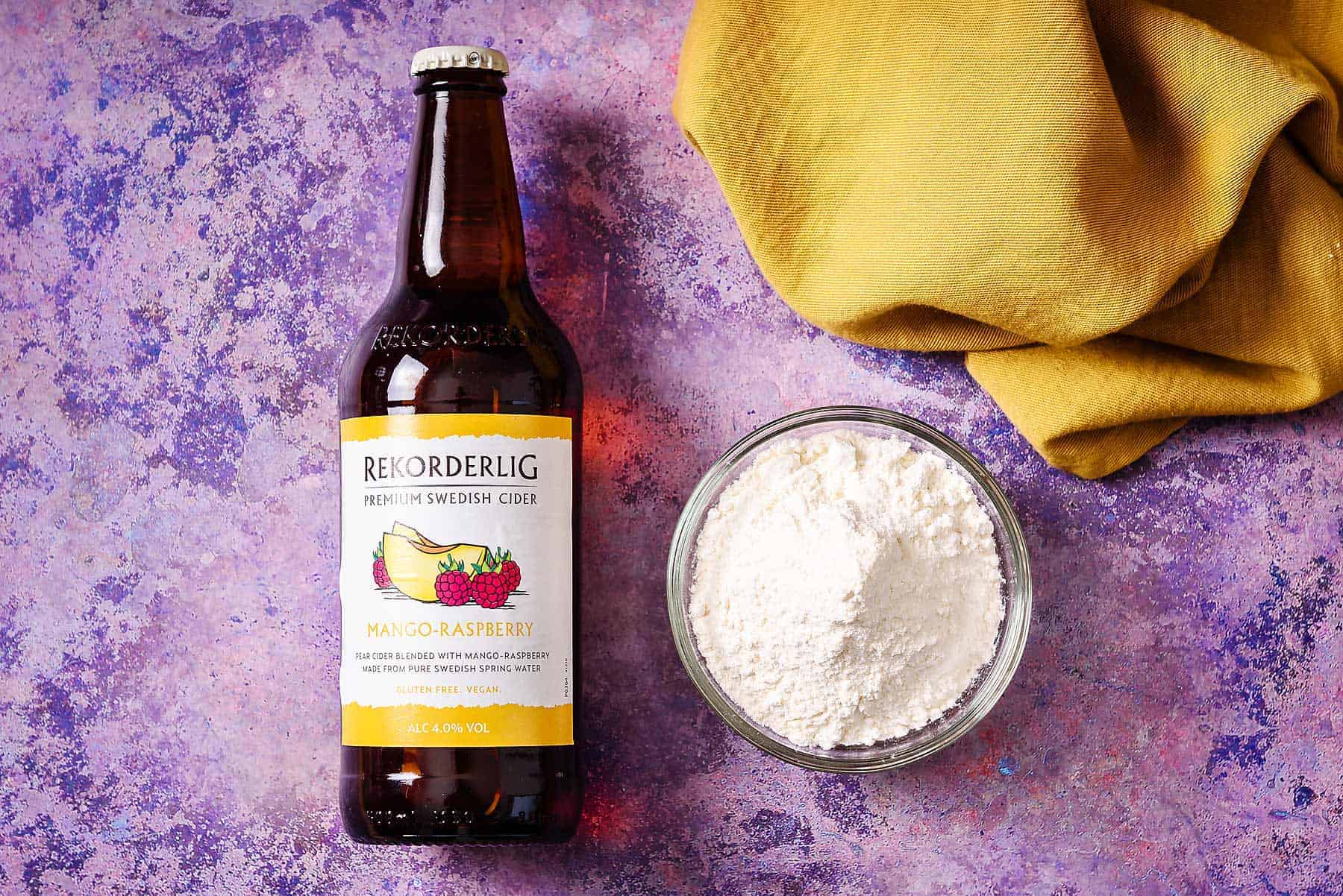 Ingredients for cider crepes