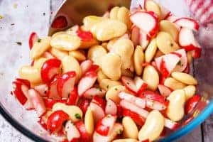 Mixing ingredients together