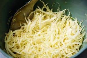 Cabbage in a bowl with vinegar