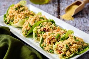 Green Bean & Couscous Salad on a serving plate