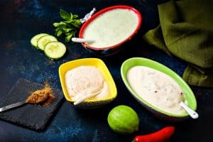 Trio of Yoghurt Dips